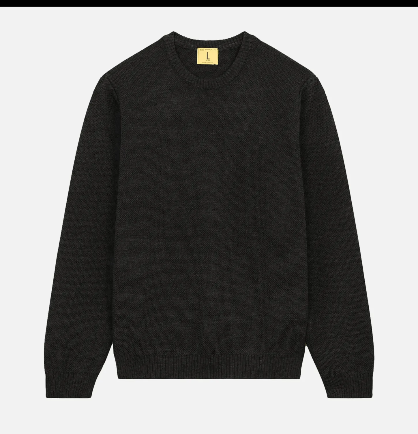 Pull Youri Col Rond Anthracite