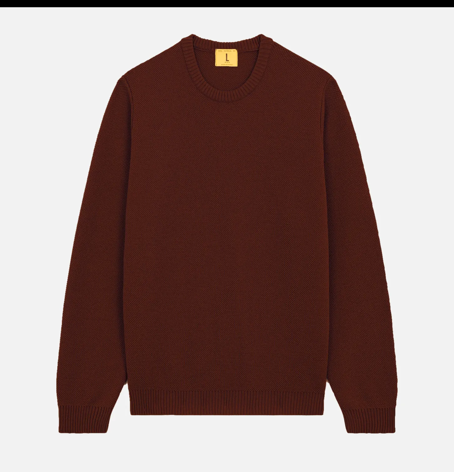 Pull Youri Col Rond Brique