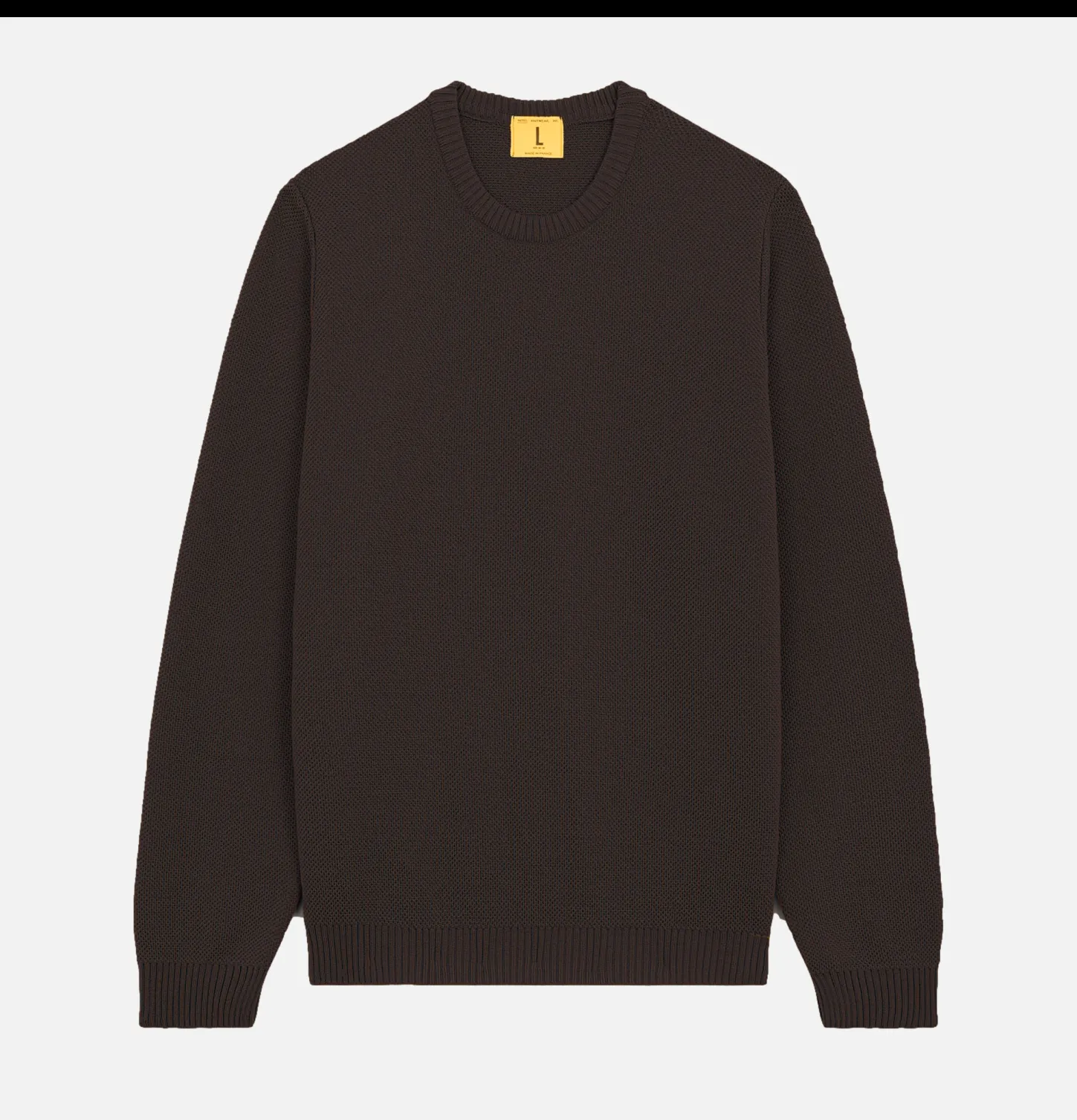 Pull Youri Col Rond Marron