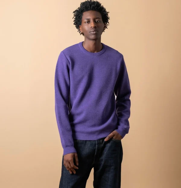 Pull Youri Col Rond Violet