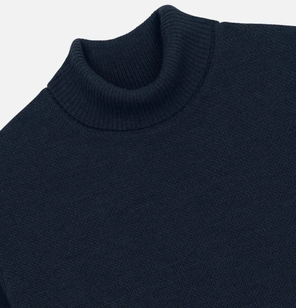 Pull Youri Col Roulé Navy