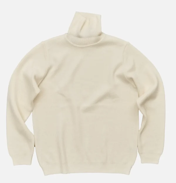 Pull Youri Col Roule Ecru