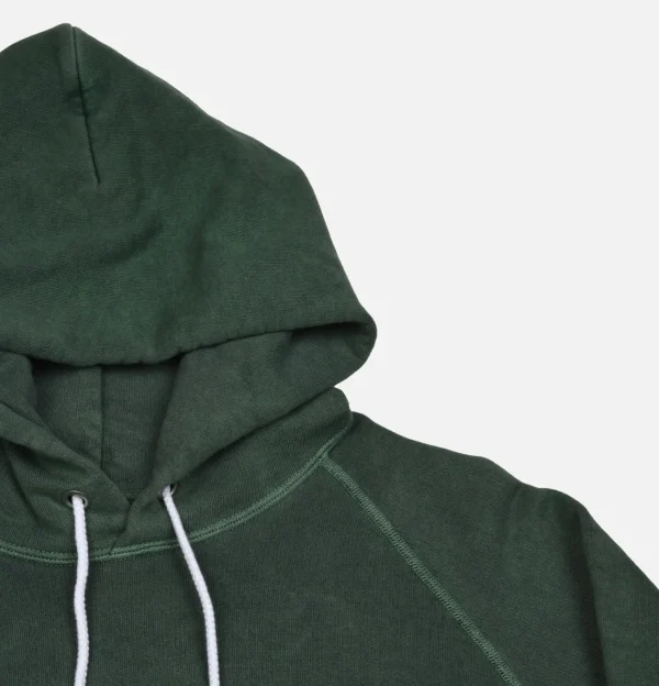 Pullover Hood Sweat Dk Green