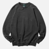 Raglan Crew Sweat P-black