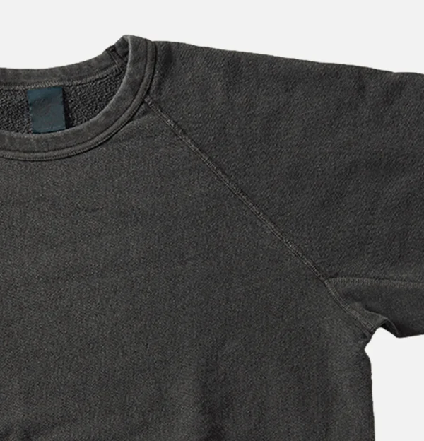 Raglan Crew Sweat P-black