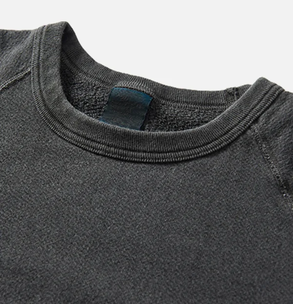 Raglan Crew Sweat P-black