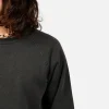 Raglan Crew Sweat P-black