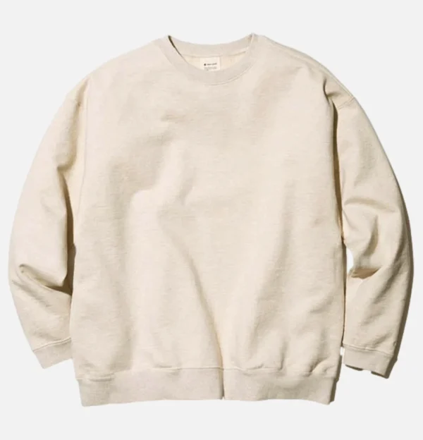 Recycled Cotton Crewneck Oatmeal