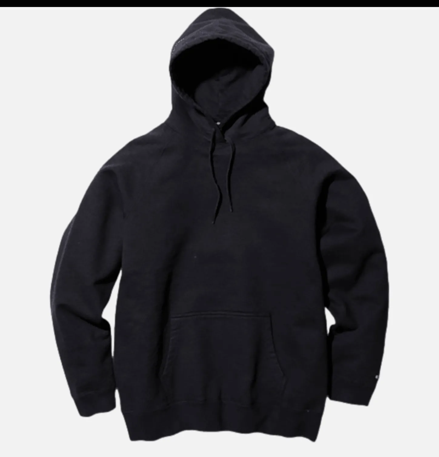 Recycled Cotton Hoodie Black