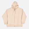 Recycled Cotton Zipup Hoodie Oat