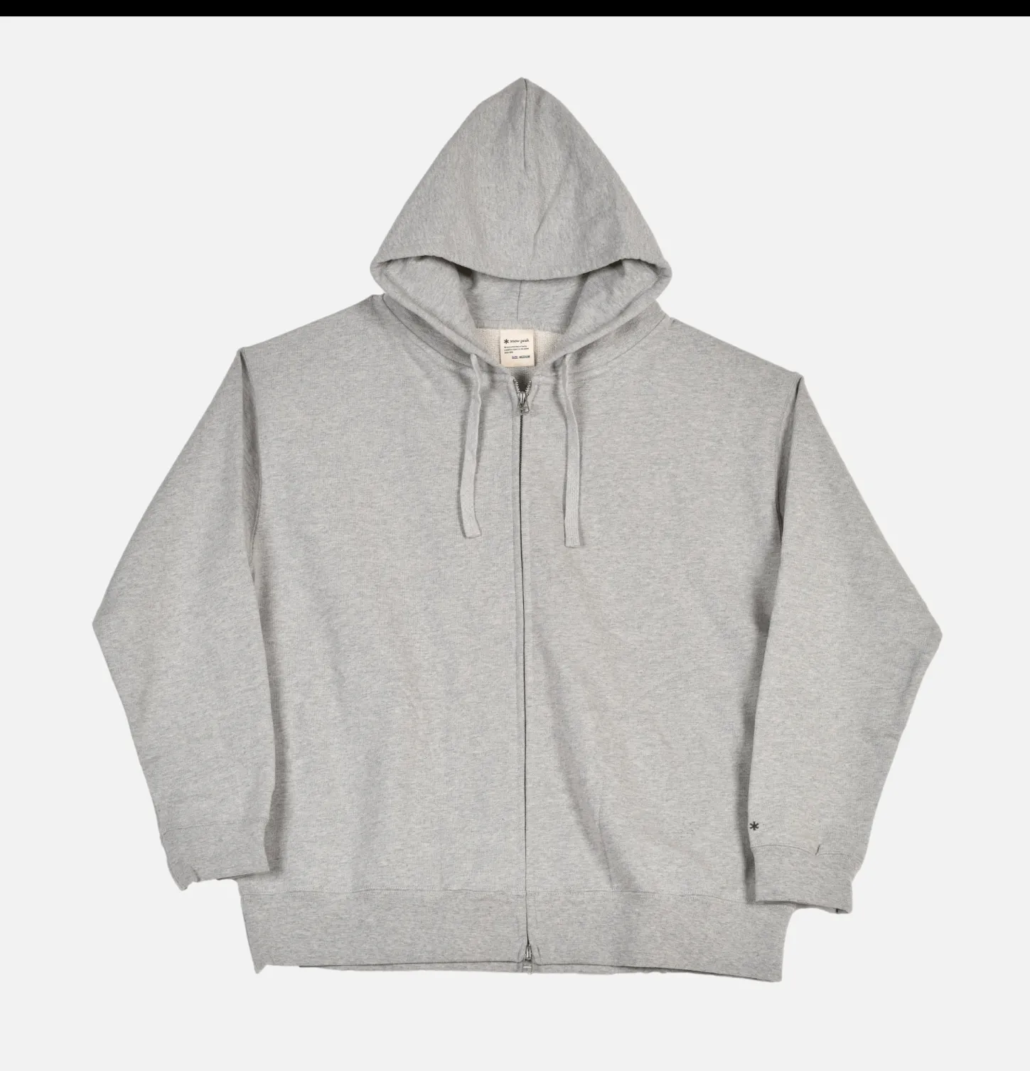 Recycled Cotton Zipup Hoodie Grey