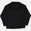 Recycled Cotton Zipup Hoodie Black