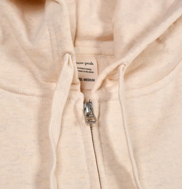 Recycled Cotton Zipup Hoodie Oat