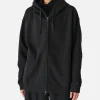 Recycled Cotton Zipup Hoodie Black