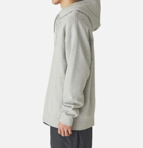 Recycled Cotton Zipup Hoodie Grey