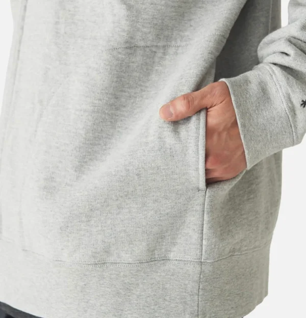 Recycled Cotton Zipup Hoodie Grey