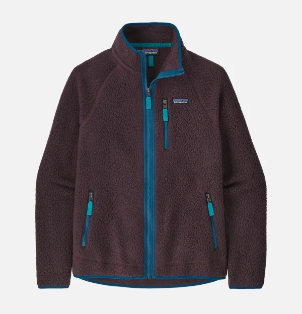 Retro Pile Jacket Obsidian Plum
