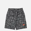 Short Front Pocket Paisley Noir