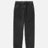Single Knee Pant Denim Noir Stone Washed