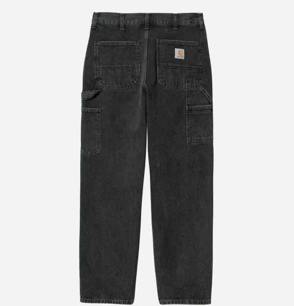 Single Knee Pant Denim Noir Stone Washed