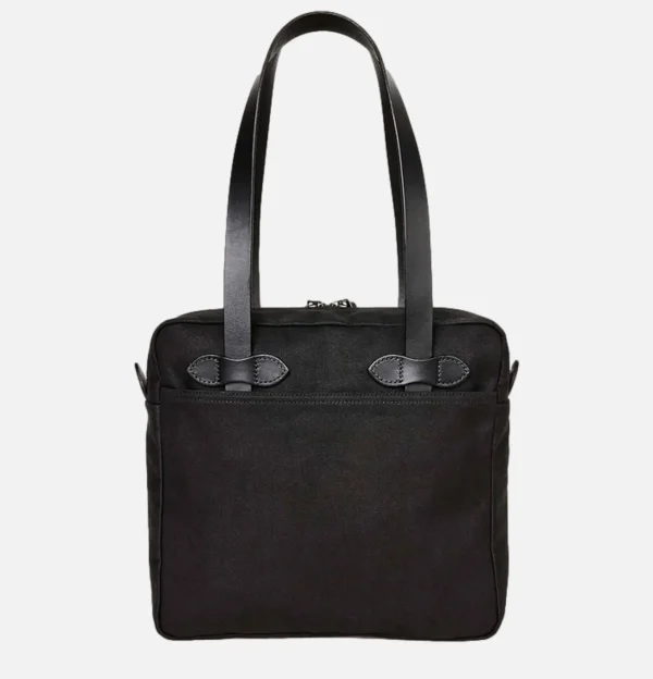 Small Zipper Tote Black