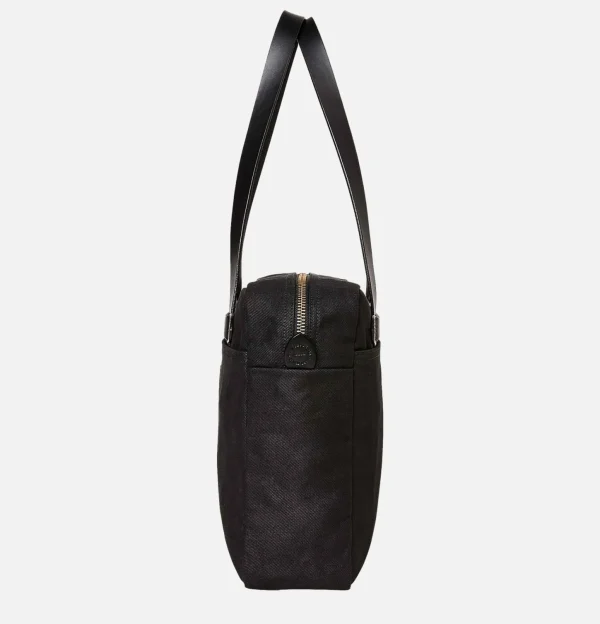Small Zipper Tote Black