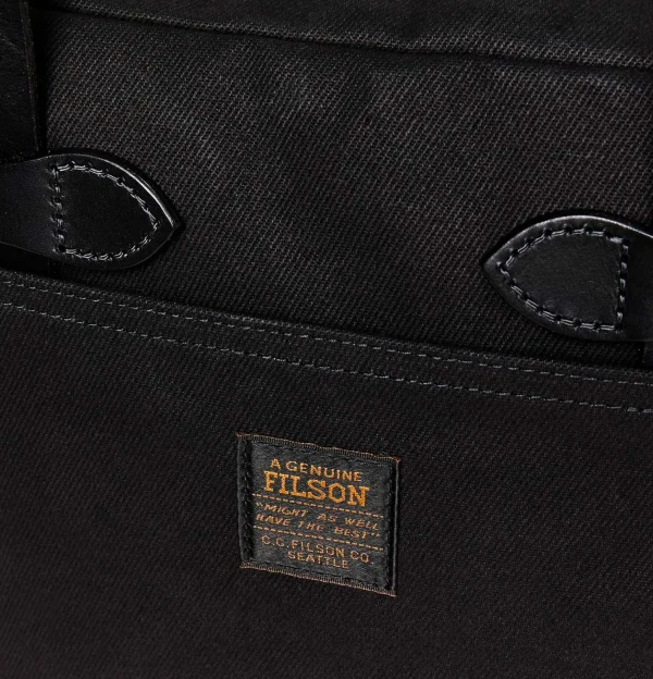 Small Zipper Tote Black