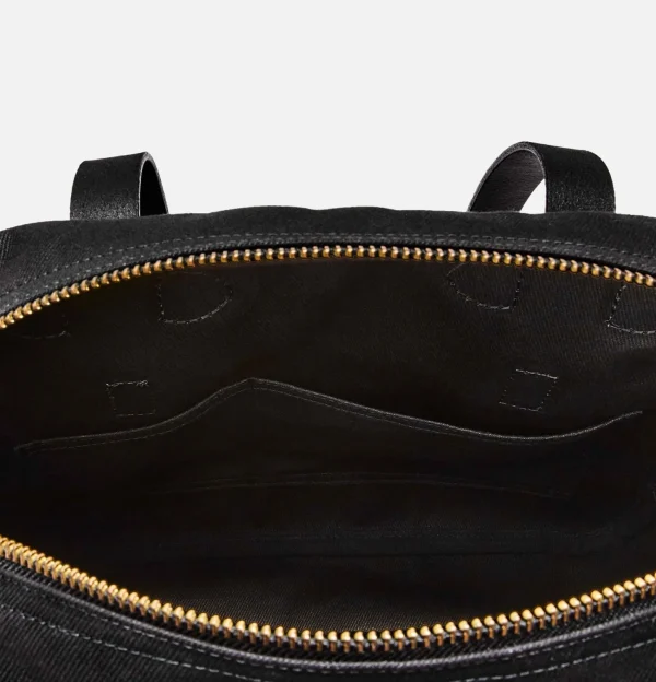 Small Zipper Tote Black