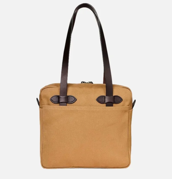 Small Zipper Tote Tan