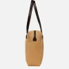Small Zipper Tote Tan
