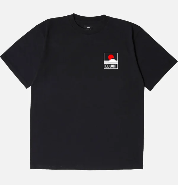 Sunset On Mt Fuji Tee Black