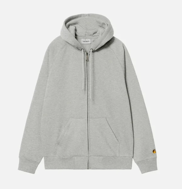 Sweat Hooded Chase Grey Heath