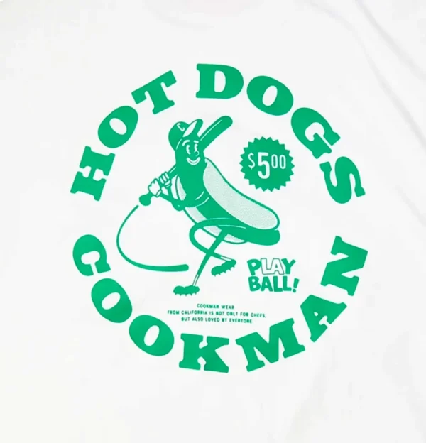 Tee Shirt Hot Dog Hitter White