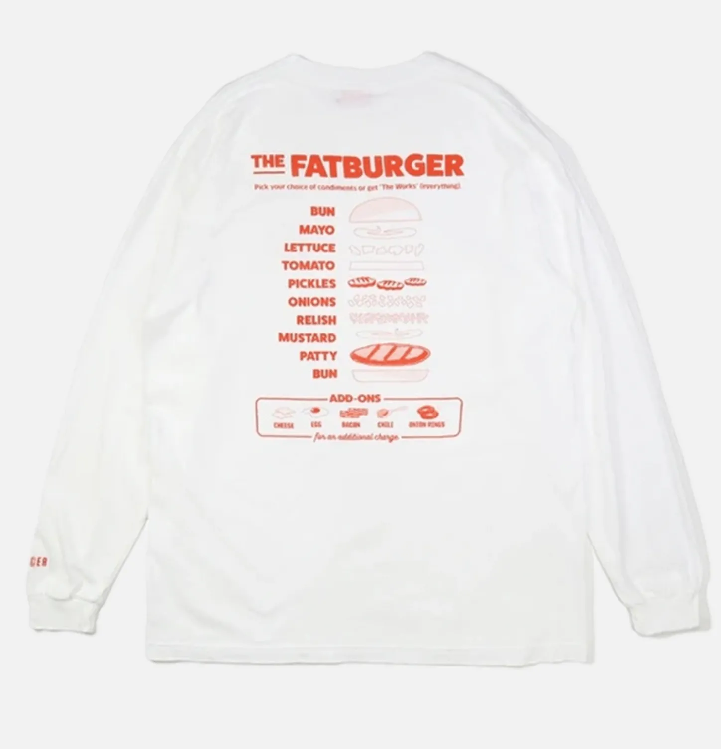 Tee Shirt Long Sleeves Fat Topping