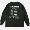 Tee Shirt Long Sleeves Fat Black