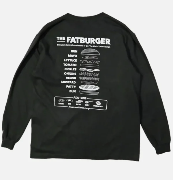 Tee Shirt Long Sleeves Fat Black