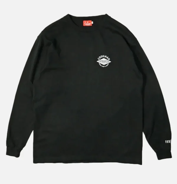 Tee Shirt Long Sleeves Fat Black