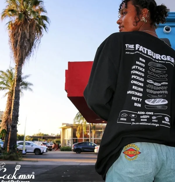 Tee Shirt Long Sleeves Fat Black