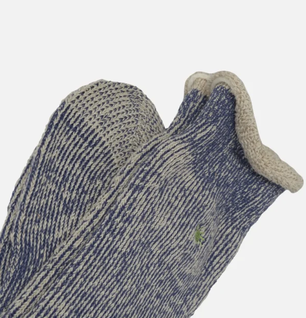 Thick Pile Crew Socks Ink Blue