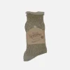 Thick Pile Crew Socks Olive