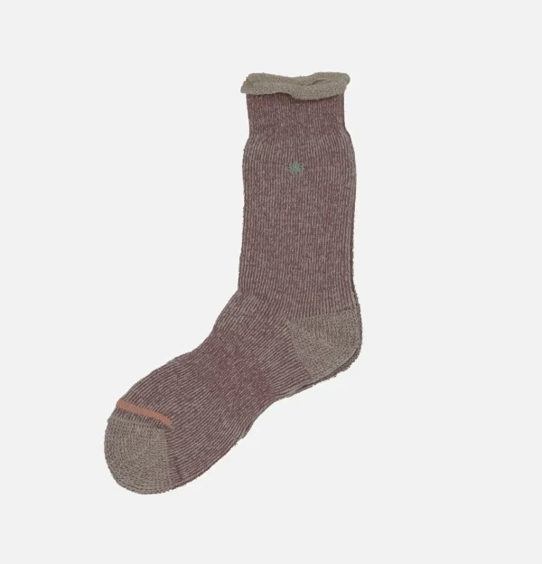 Thick Pile Crew Socks Pink