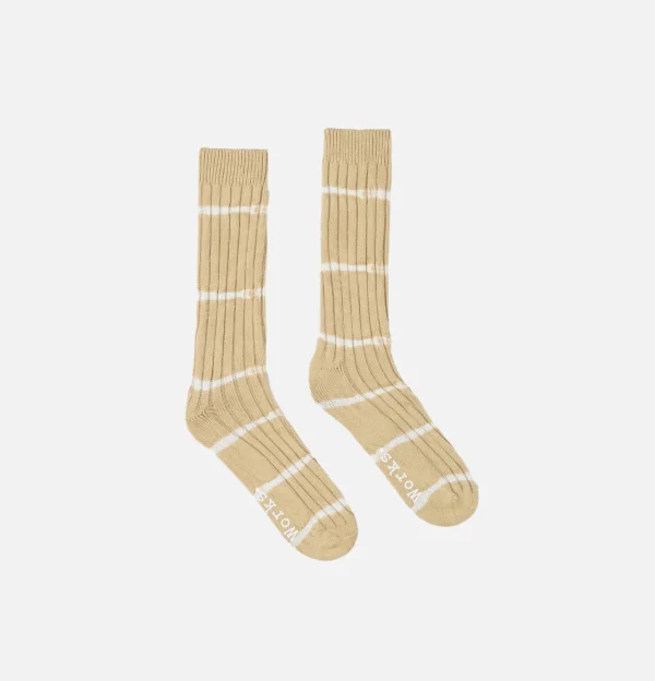Tie Die Socks Dark Sand