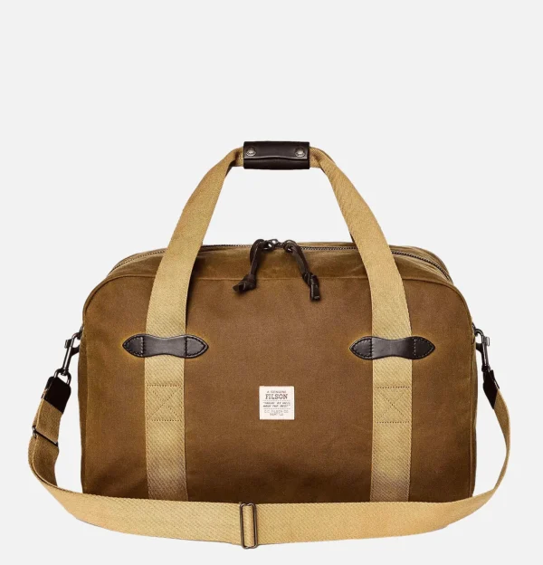 Tin Cloth Medium Duffle Bag Dark Tan