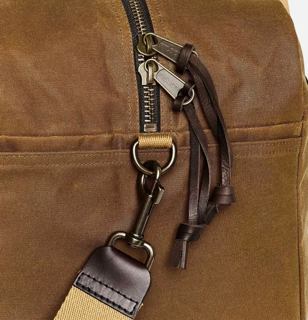 Tin Cloth Medium Duffle Bag Dark Tan