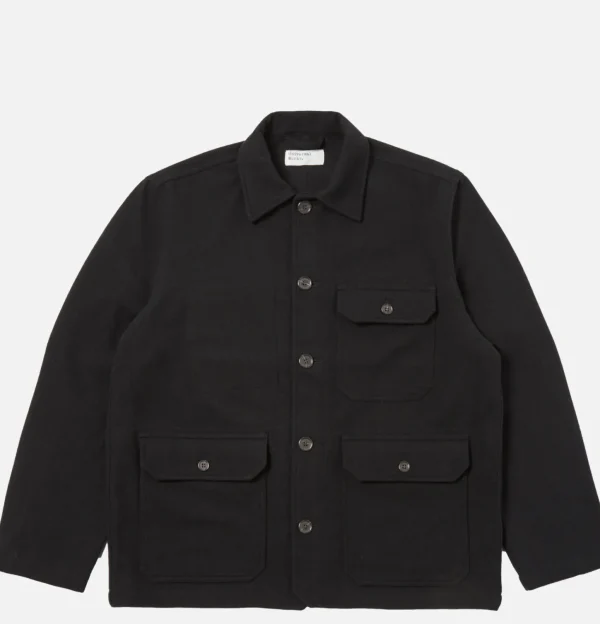 Utility Jacket Wool Noir