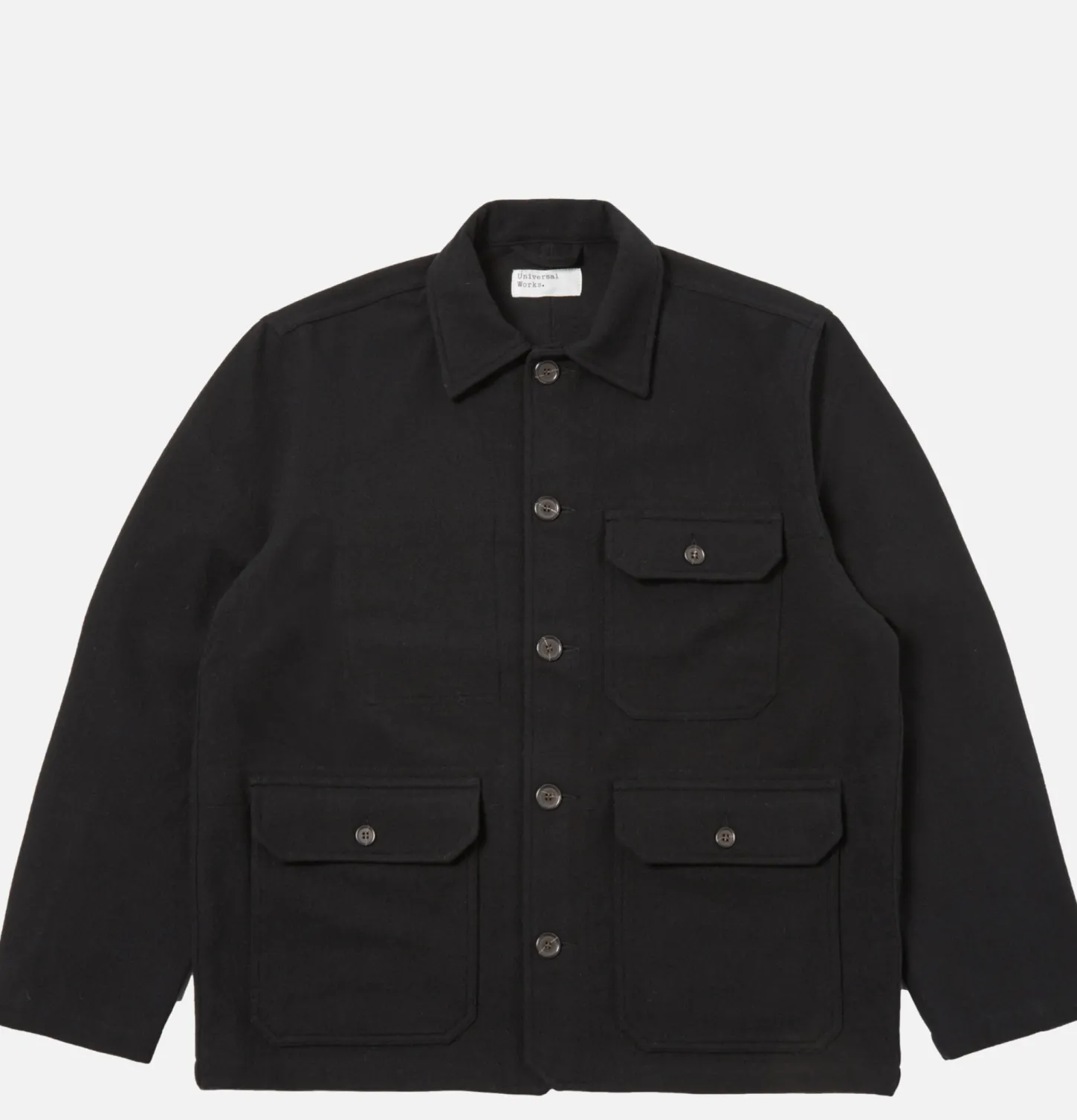 Utility Jacket Wool Noir