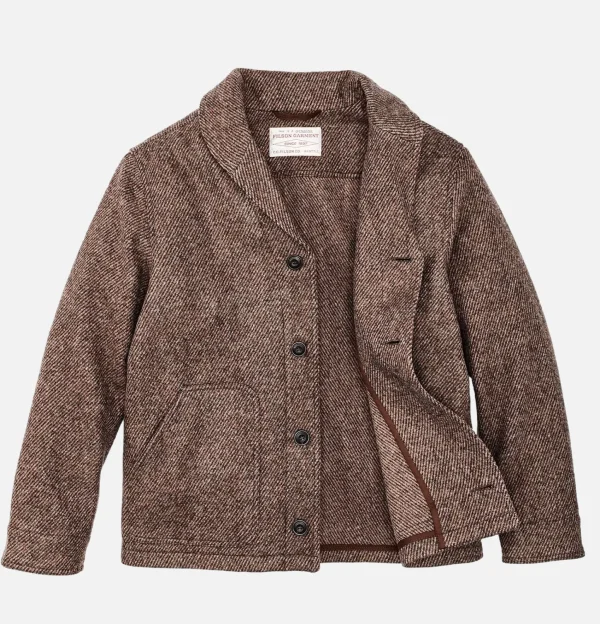 Veste Decatur Island en laine Marron