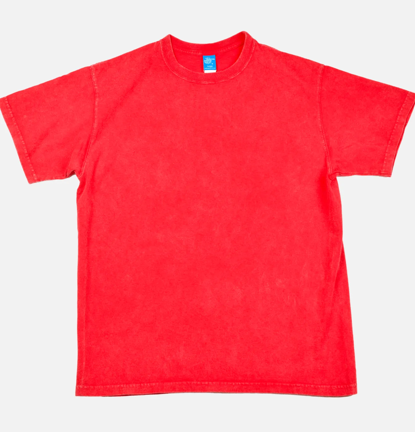 Vintage Dye Crew Tee Red