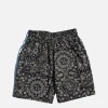 Waiters Short Paisley Black