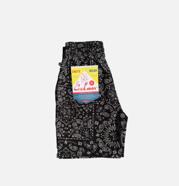 Waiters Short Paisley Black
